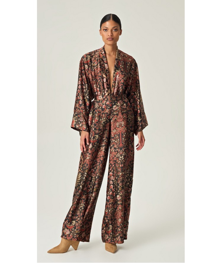 Eveleya Autumn Tapestry Satin Set